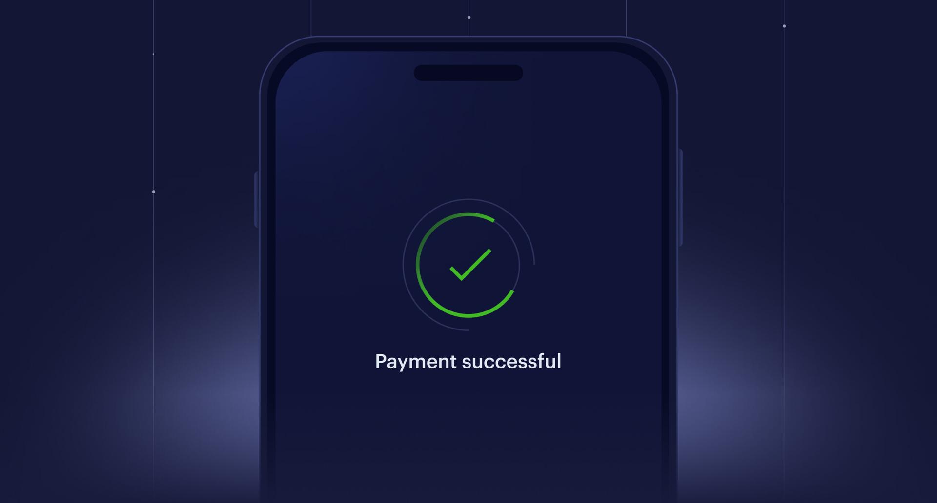 Payment successful via pay by bank