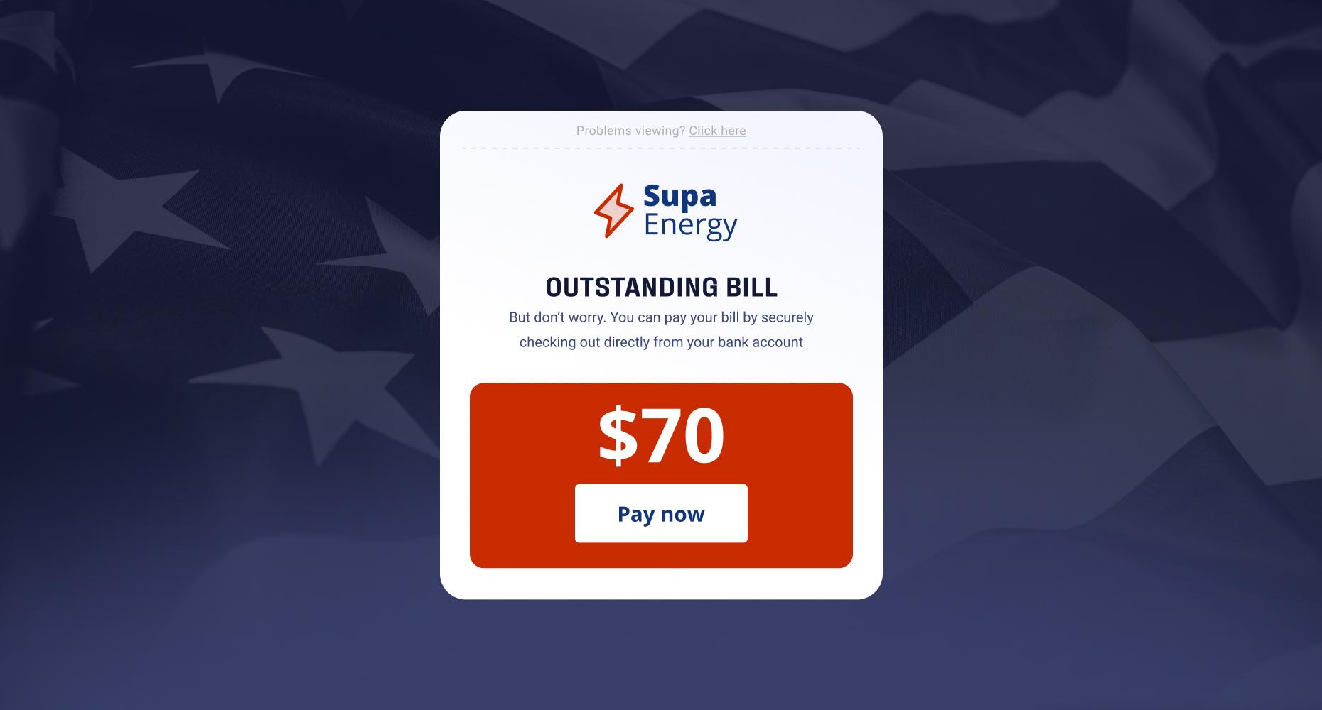 Paying a bill via request for payment (RfP)