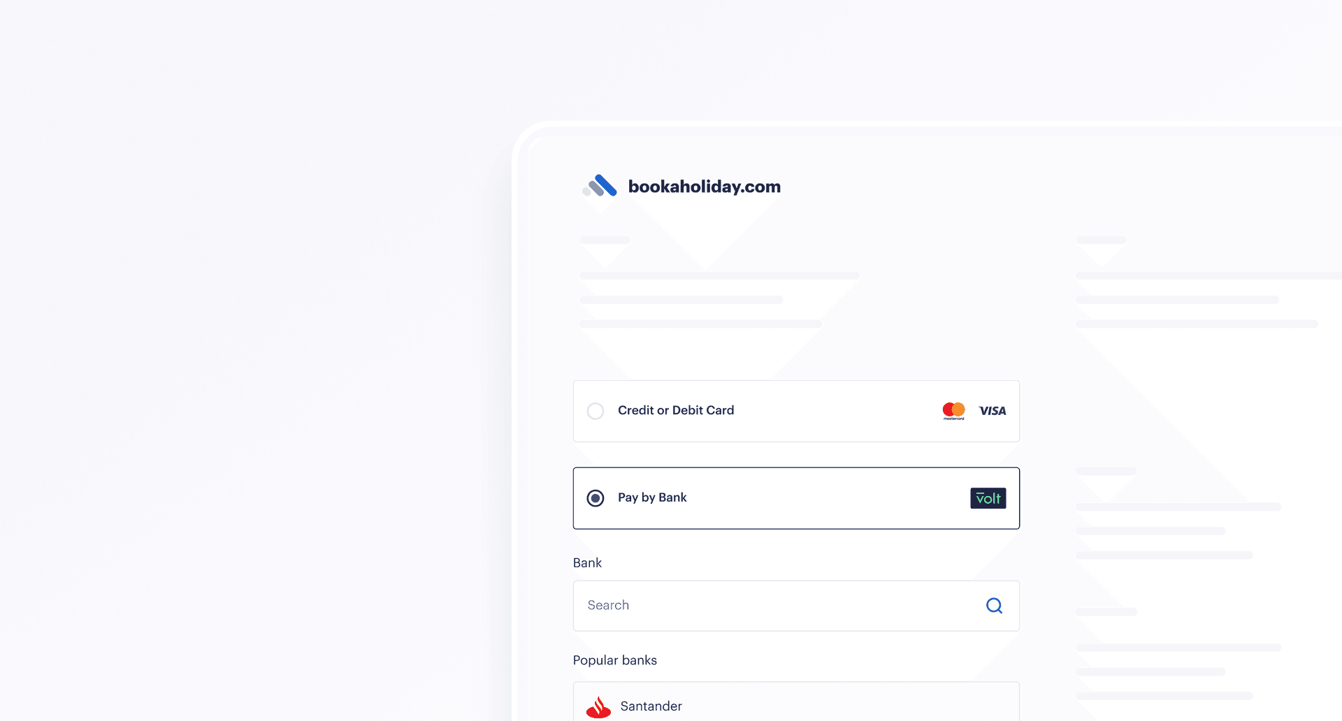 'Pay by Bank' is selected on the embedded checkout