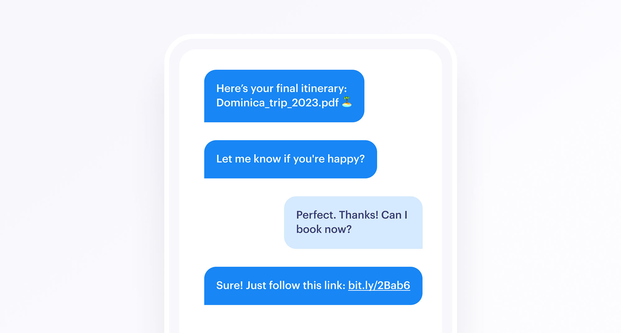 Pay by Link is ideally suited to live chat and chatbots