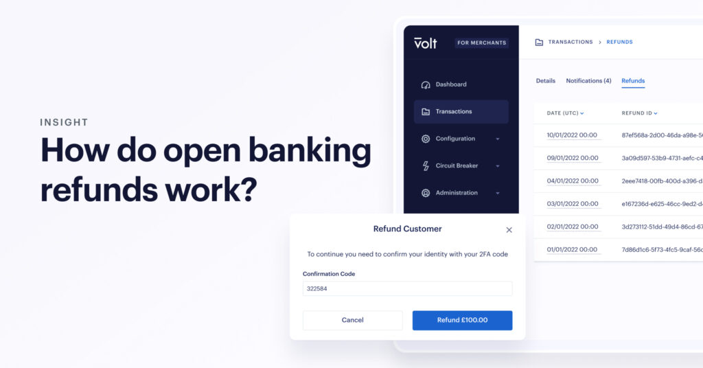 How do open banking refunds work?